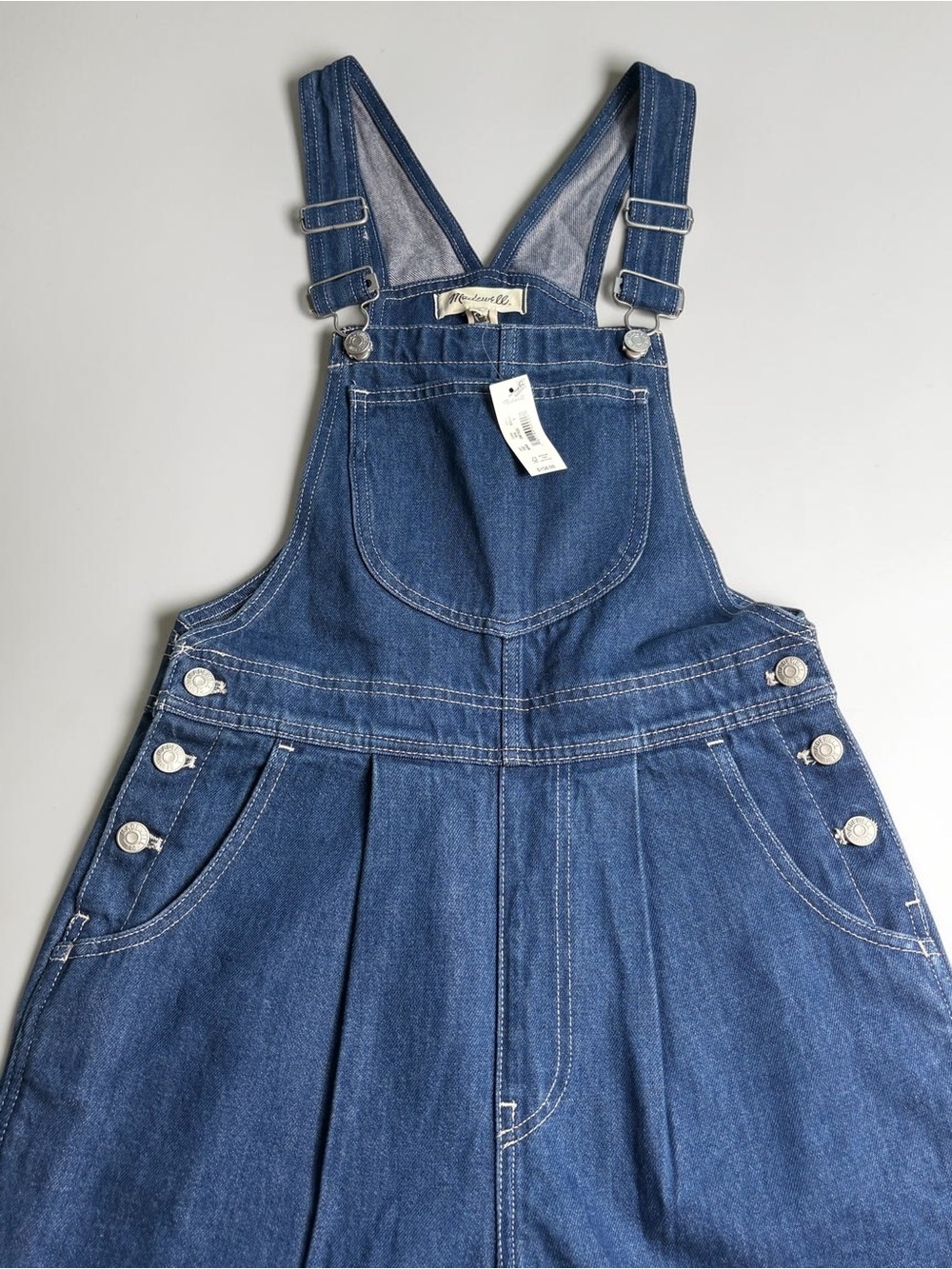 NWT Madewell Superwide-Leg Denim Overalls Warham Wash 6 - Picture 7 of 14